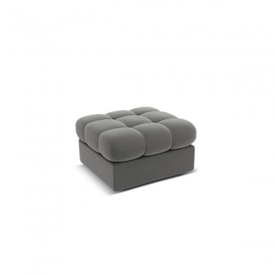 Pouf velours Justin Gris Clair BOUTICA DESIGN MIC_POUF_51_F1_JUSTIN4