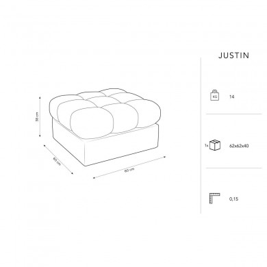 Pouf Justin Bleu Foncé BOUTICA DESIGN MIC_POUF_99_F1_JUSTIN2