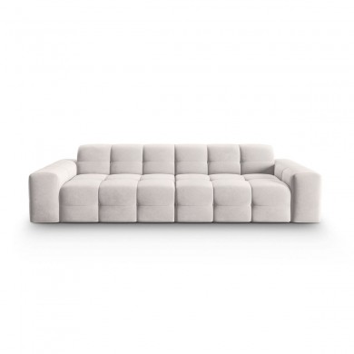 Canapé velours Kendal Gris Clair 4 Places BOUTICA DESIGN MIC_4S_121_F1_KENDAL1