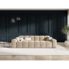 Canapé velours Kendal Beige Clair 4 Places BOUTICA DESIGN MIC_4S_121_F1_KENDAL4