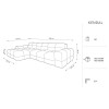 Canapé d'angle gauche Kendal Beige Clair 4 Places BOUTICA DESIGN MIC_LC_S_121_F1_KENDAL4