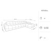 Canapé d'angle droit Kendal Gris Foncé 5 Places BOUTICA DESIGN MIC_RC_M_121_F1_KENDAL2