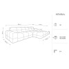 Canapé d'angle droit Kendal Gris Clair 4 Places BOUTICA DESIGN MIC_RC_S_121_F1_KENDAL1