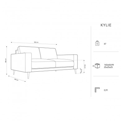 Canapé velours Kylie Bleu Roi 2 Places BOUTICA DESIGN MIC_2S_51_F1_KYLIE3