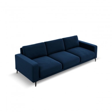 Canapé velours Kylie Bleu Roi 3 Places BOUTICA DESIGN MIC_3S_51_F1_KYLIE3