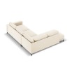 Canapé d'angle gauche velours Kylie Beige Clair L251cm BOUTICA DESIGN MIC_LC_L_51_F1_KYLIE1