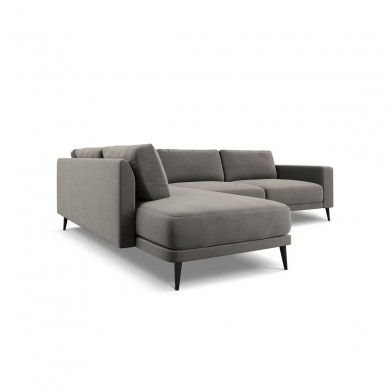 Canapé d'angle gauche velours Kylie Gris Clair L251cm BOUTICA DESIGN MIC_LC_L_51_F1_KYLIE4