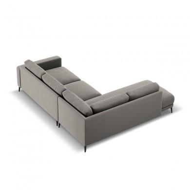 Canapé d'angle gauche velours Kylie Gris Clair L251cm BOUTICA DESIGN MIC_LC_L_51_F1_KYLIE4