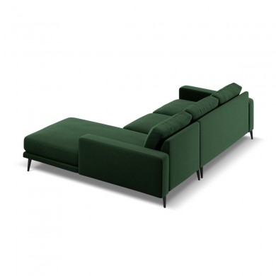 Canapé d'angle droit velours Kylie Vert Bouteille L232cm BOUTICA DESIGN MIC_RC_51_F1_KYLIE2