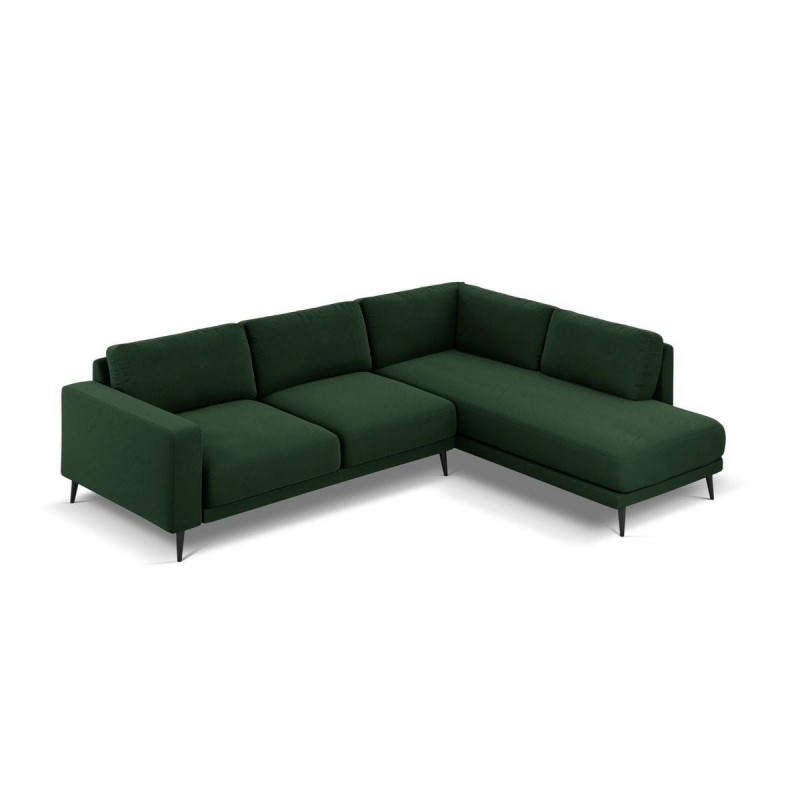 Canapé d'angle droit velours Kylie Vert Bouteille L251cm BOUTICA DESIGN MIC_RC_L_51_F1_KYLIE2