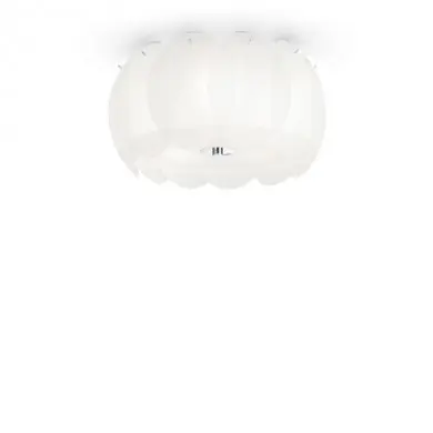 Plafonnier OVALINO PL5 Blanc 60W max IDEAL LUX 93963