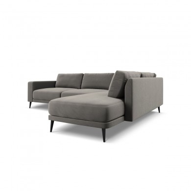 Canapé d'angle droit velours Kylie Gris Clair L251cm BOUTICA DESIGN MIC_RC_L_51_F1_KYLIE4