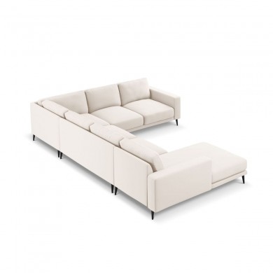 Canapé panoramique droit Kylie Beige Clair BOUTICA DESIGN MIC_UR_99_F1_KYLIE1