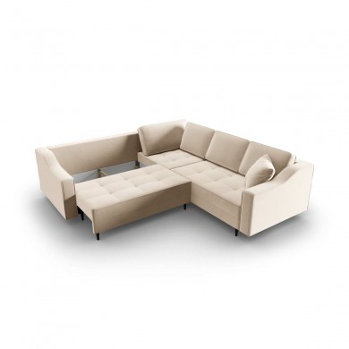 Canapé convertible avec coffre Lisa Beige Clair 5 Places BOUTICA DESIGN MIC_CORF_121_F1_LISA1