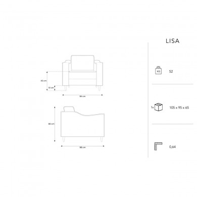 Fauteuil Lisa Rose BOUTICA DESIGN MIC_ARM_107_F1_LISA2