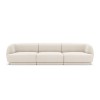 Canapé velours Miley Beige Clair 3 Places BOUTICA DESIGN MIC_3S_51_F1_MILEY1