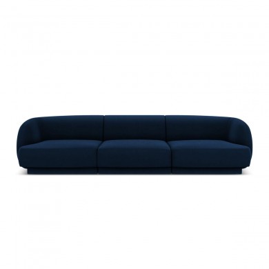 Canapé velours Miley Bleu Roi 3 Places BOUTICA DESIGN MIC_3S_51_F1_MILEY2