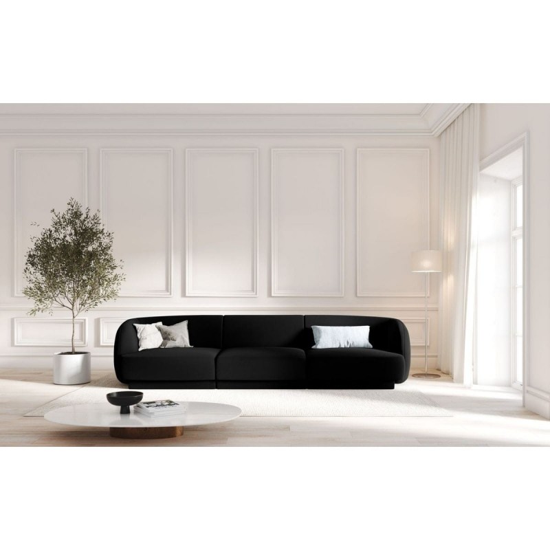 Canapé velours Miley Noir 3 Places BOUTICA DESIGN MIC_3S_51_F1_MILEY5