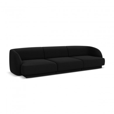 Canapé velours Miley Noir 3 Places BOUTICA DESIGN MIC_3S_51_F1_MILEY5