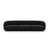 Canapé Miley Noir 3 Places BOUTICA DESIGN MIC_3S_140_F1_MILEY7