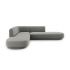 Canapé d'angle symétrique velours Miley Gris Clair L220cm BOUTICA DESIGN MIC_RCORO_51_F1_MILEY3