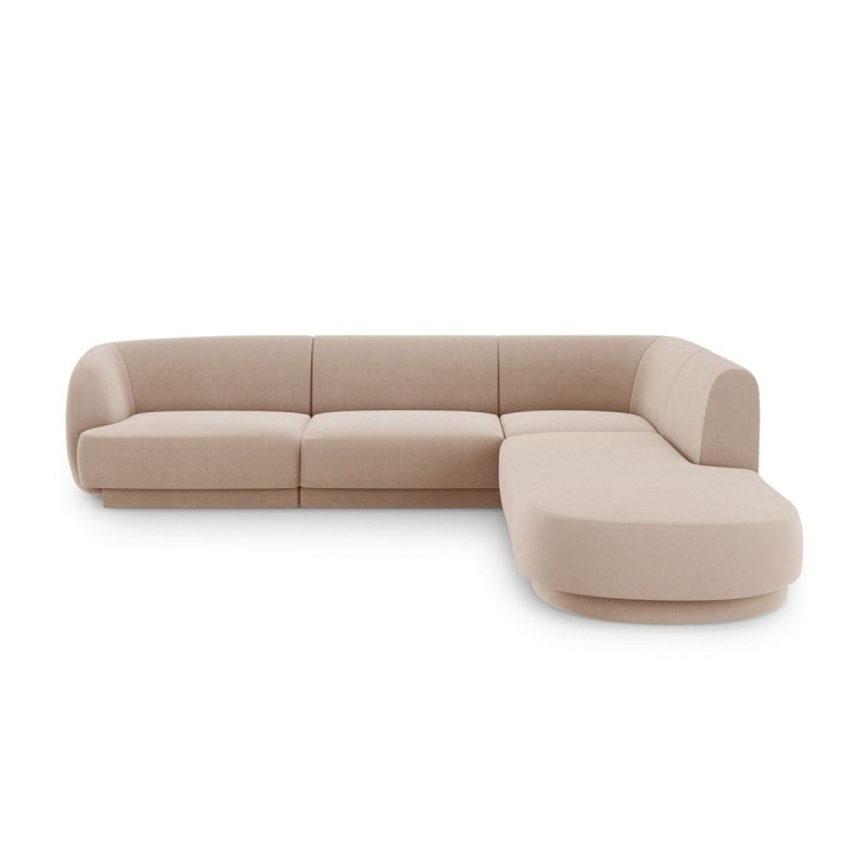 Canapé arrondi d'angle droit Miley Cappuccino 6 Places BOUTICA DESIGN MIC_RRCO_51_F1_MILEY6