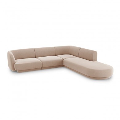 Canapé arrondi d'angle droit Miley Cappuccino 6 Places BOUTICA DESIGN MIC_RRCO_51_F1_MILEY6