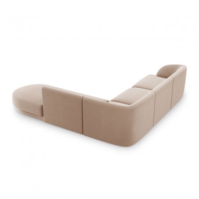 Canapé arrondi d'angle droit Miley Cappuccino 6 Places BOUTICA DESIGN MIC_RRCO_51_F1_MILEY6