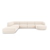 Canapé d'angle panoramique gauche Miley Beige Clair BOUTICA DESIGN MIC_UL_140_F1_MILEY1