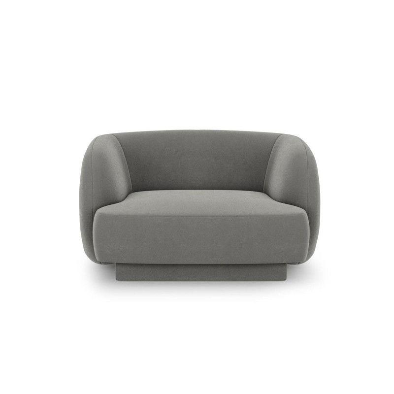 Fauteuil velours Miley Gris Clair BOUTICA DESIGN MIC_ARM_51_F1_MILEY3