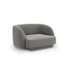 Fauteuil velours Miley Gris Clair BOUTICA DESIGN MIC_ARM_51_F1_MILEY3