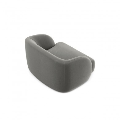 Fauteuil velours Miley Gris Clair BOUTICA DESIGN MIC_ARM_51_F1_MILEY3