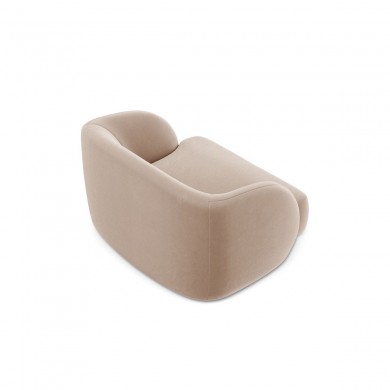 Fauteuil velours Miley Cappuccino BOUTICA DESIGN MIC_ARM_51_F1_MILEY6