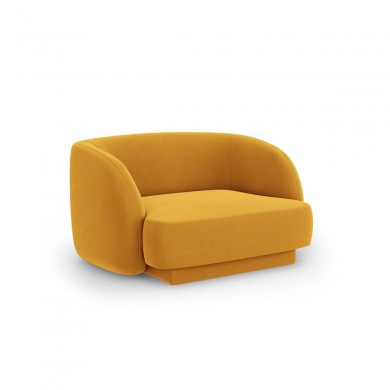 Fauteuil velours Miley Jaune BOUTICA DESIGN MIC_ARM_51_F1_MILEY7