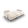 Canapé d'angle gauche convertible avec coffre velours Scott Beige Clair BOUTICA DESIGN MIC_LCF_51_F1_SCOTT1