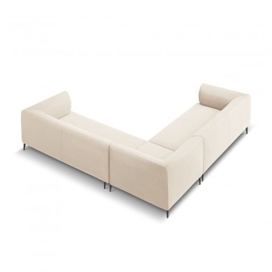 Canapé velours Selena Beige Clair 5 Places BOUTICA DESIGN MIC_COR_51_F1_SELENA1