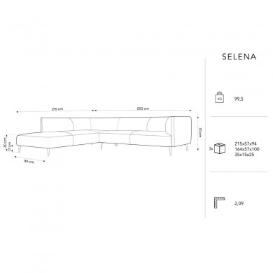 Canapé d'angle gauche Selena Bleu Roi 5 Places BOUTICA DESIGN MIC_LC_L_51_F1_SELENA3