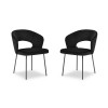 Chaise (lot x2) velours Tom Noir BOUTICA DESIGN MIC_CHSET2_2_F1_TOM14