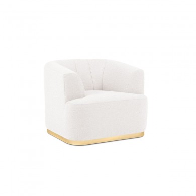 Fauteuil bouclette Goct Blanc BOUTICA DESIGN MIC_ARM_101_F1_GOCT1