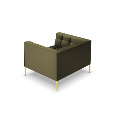 Fauteuil velours Karoo Vert Pieds Métal Doré BOUTICA DESIGN MIC_ARM_51_F1_KAROO3