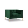 Fauteuil velours Karoo Vert Bouteille Pieds Métal Doré BOUTICA DESIGN MIC_ARM_51_F1_KAROO4