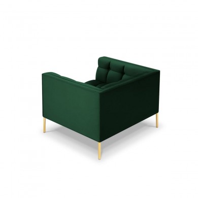 Fauteuil velours Karoo Vert Bouteille Pieds Métal Doré BOUTICA DESIGN MIC_ARM_51_F1_KAROO4