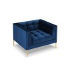 Fauteuil velours Karoo Bleu Roi Pieds Métal Doré BOUTICA DESIGN MIC_ARM_51_F1_KAROO7