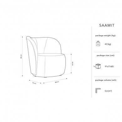 Fauteuil bouclette Saamit Gris BOUTICA DESIGN MIC_ARM_67_F1_SAAMIT2