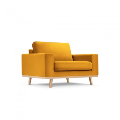 Fauteuil velours Tugela Jaune BOUTICA DESIGN MIC_ARM_44_F1_TUGELA5