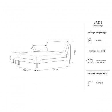 Canapé Méridienne gauche Jade Gris BOUTICA DESIGN MIC_CHL_54_F1_JADE3