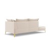 Canapé Méridienne gauche Marram Beige Clair Pieds Métal Doré BOUTICA DESIGN MIC_CHL_70_B1_MARRAM2