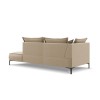 Canapé Méridienne droite Marram Beige Pieds Métal Chromé Noir BOUTICA DESIGN MIC_CHR_70_B2_MARRAM1