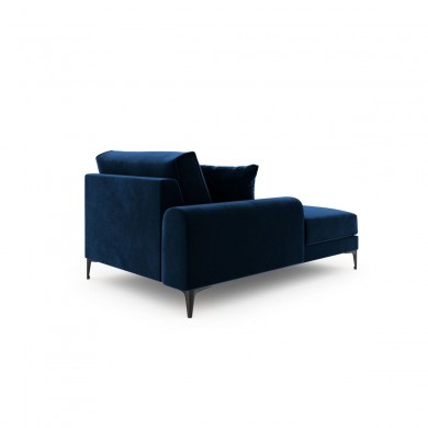 Canapé Méridienne gauche velours Larnite Bleu Roi Pieds Métal Chromé Noir BOUTICA DESIGN MIC_CHL_51_B2_LARNITE8