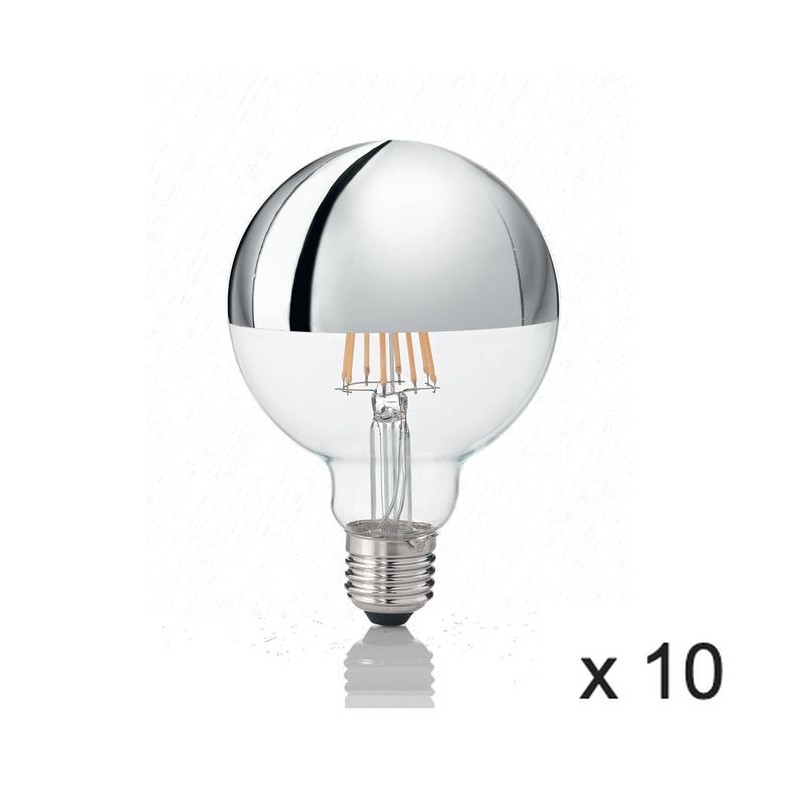 Ampoule (x10) 8W E27 Chromé D9,5 IDEAL LUX 135526